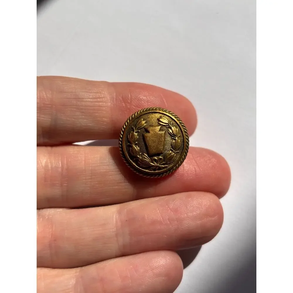 Antique Brass Button Lot Military Livery Horstmann Waterbury Kenning 7pc